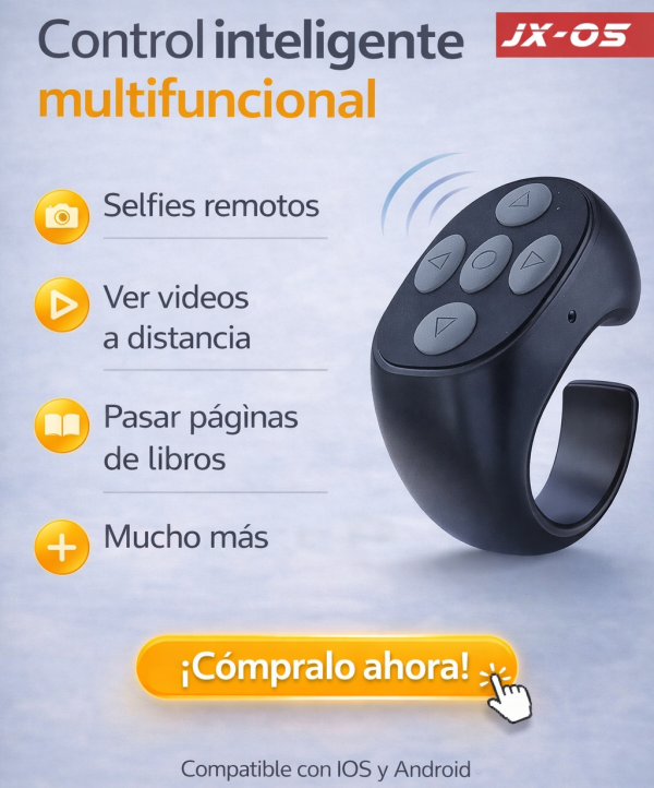 Anillo Control remoto Tik Tok inalámbrico  compatible con Bluetooth